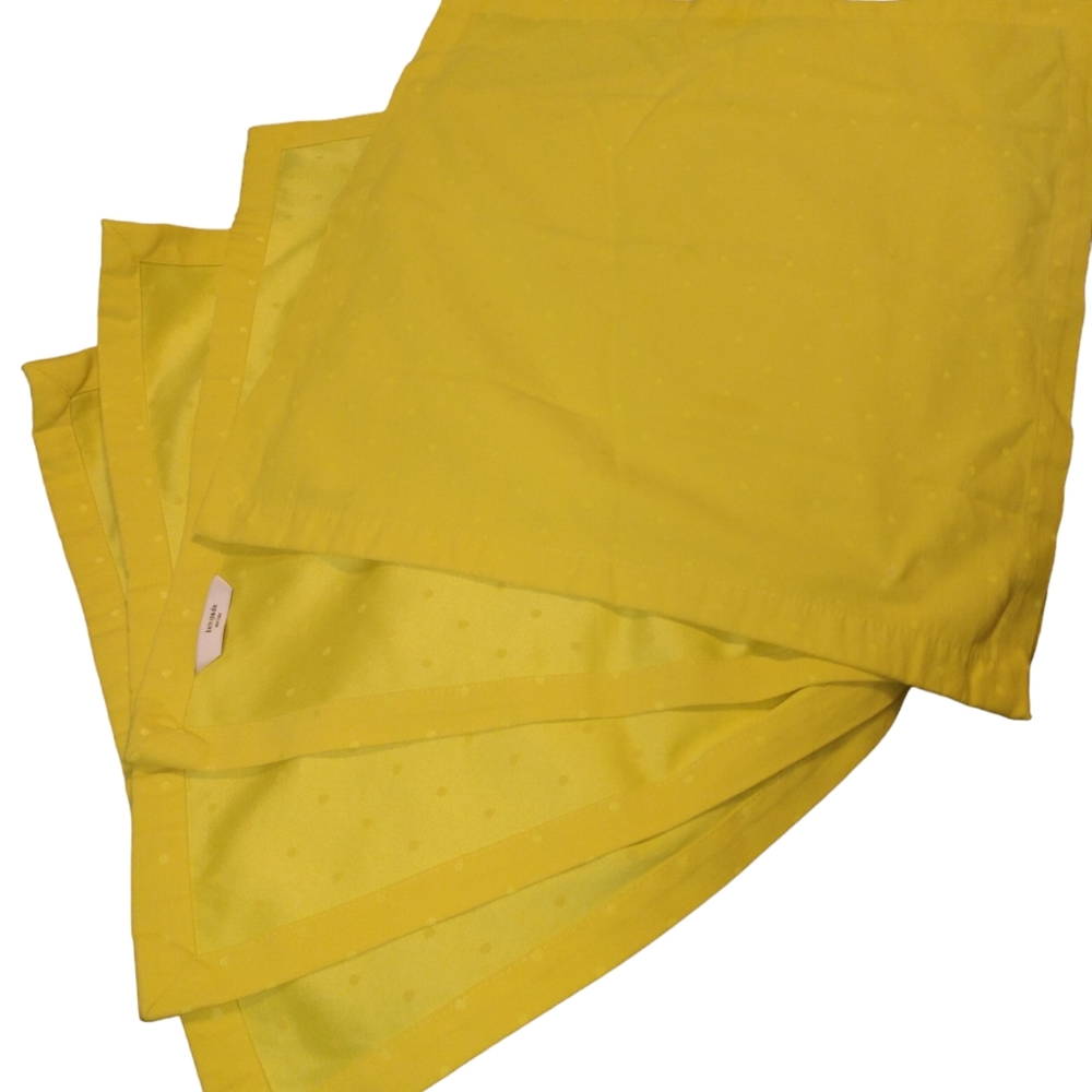 Kate‎ Spade Yellow Cloth Square Placemats set 4